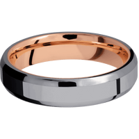 Tantalum + Polish , Polish Finish + 14K Rose Gold