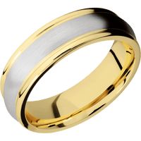 14K Yellow Gold + Machine , Polish Finish