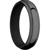 Zirconium + Polish , Satin Finish + Black