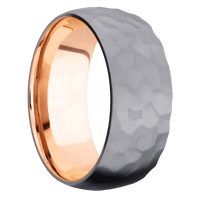 Tantalum + Rockpolish Finish + 14K Rose Gold