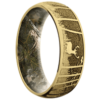 10K Yellow Gold + Satin Finish + King's Mountain