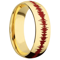 14K Yellow Gold + Polish Finish