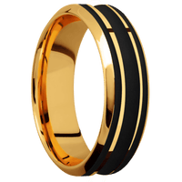 22K Yellow Gold + Polish , Polish Finish