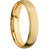 10K Yellow Gold + Satin Finish