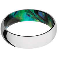 Cobalt Chrome + Polish Finish + Abalone