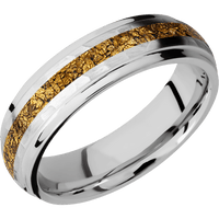 14K White Gold + Hammer , Polish Finish