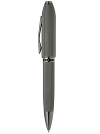 Peerless™ Polished Slate Gray Engraved Diamond Pattern with Slate Gray PVD Appointments and Swarovski Crystal Ballpoint Pen