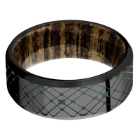 Zirconium + Polish , Satin Finish + Bocote