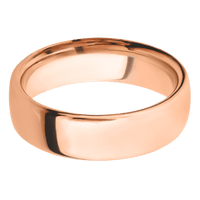 14K Rose Gold + Polish Finish