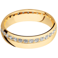 14K Yellow Gold + Polish Finish