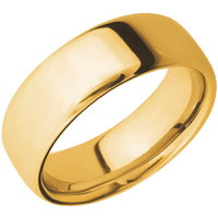18K Yellow Gold + Polish Finish