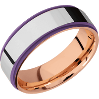 18K Rose Gold + Polish , Polish Finish