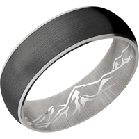 14K White Gold + Satin Finish