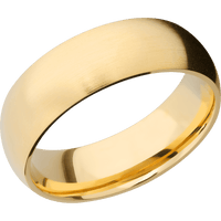 14K Yellow Gold + Satin Finish