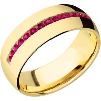 14K Yellow Gold + Polish Finish