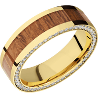 14K Yellow Gold + Polish Finish