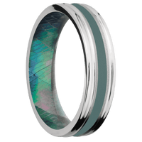 Cobalt Chrome + Sand , Polish Finish + Black Mother of Pearl