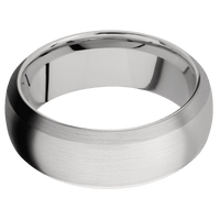 14K White Gold + Satin , Satin Finish