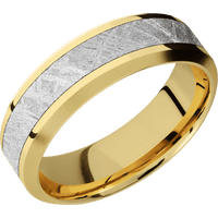 14K Yellow Gold + Polish , Bead Finish