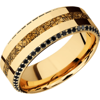 14K Yellow Gold + Polish , Polish Finish