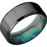 Zirconium + Crosssatinblack , Polish Finish + Black Mother of Pearl