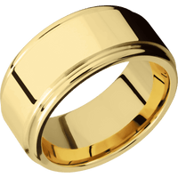 22K Yellow Gold + Polish , Polish Finish