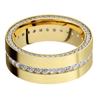 10K Yellow Gold + Satin Finish