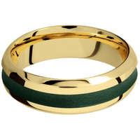 14K Yellow Gold + Polish , Polish Finish