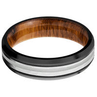 Zirconium + Anglesatin , Bead Finish + Desert Iron Wood