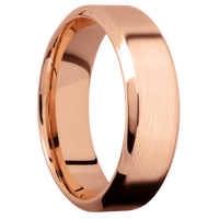 14K Rose Gold + Satin , Polish Finish