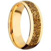 14K Yellow Gold + Polish Finish