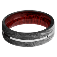 Forged Carbon Fiber + None Finish + Blood Wood