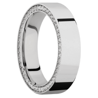 14K White Gold + Polish Finish