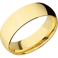 14K Yellow Gold + Polish Finish
