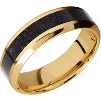 10K Yellow Gold + Stone , Polish Finish