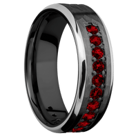 Zirconium + Hammer , Polish Finish