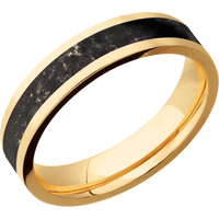 14K Yellow Gold + Bead Finish