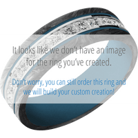 14K White Gold + Polish Finish + Royal Blue