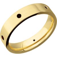 14K Yellow Gold + Satin Finish