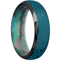 Zirconium + Satin , Polish Finish + Black Mother of Pearl