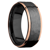 Zirconium + Hammer , Satin Finish