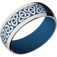Titanium + Polish Finish + Ridgeway Blue