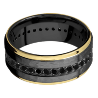 Zirconium + Hammer , Polish Finish