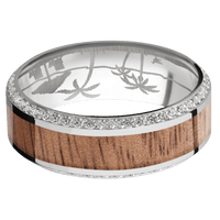18K White Gold + Polish , Polish Finish