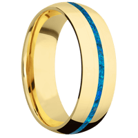14K Yellow Gold + Polish Finish