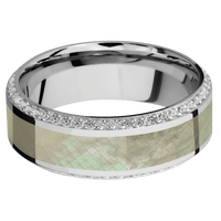 14K White Gold + Polish , Polish Finish