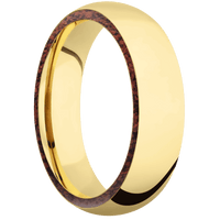 14K Yellow Gold + Polish Finish