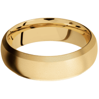 10K Yellow Gold + Bead , Bead Finish