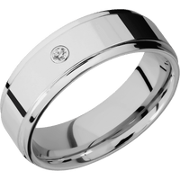 14K White Gold + Polish , Polish Finish