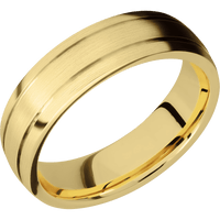 10K Yellow Gold + Satin , Satin Finish